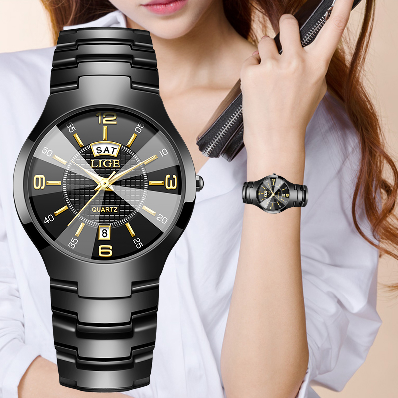 Luxury Ceramic Watch - LIGE Jam Tangan Wanita Elegan Modis