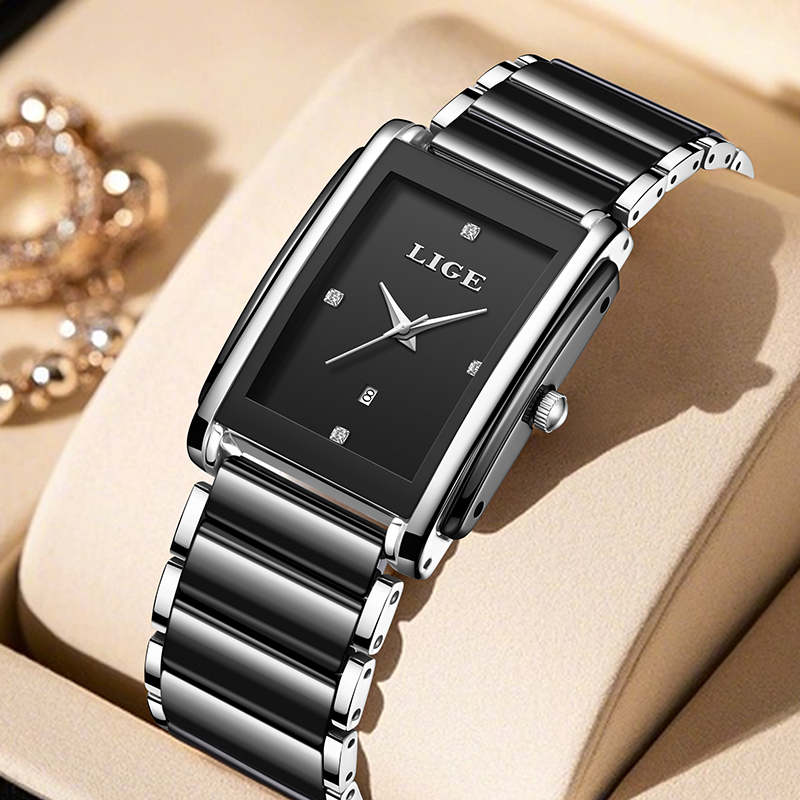 Luxury Ceramic Watch - LIGE Jam Tangan Wanita Mewah Baru