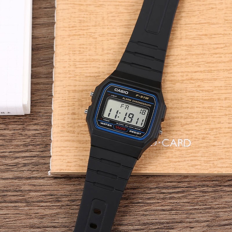 Watch Display Pillow - Casio F-91W-1 Jam Tangan Persegi Kecil