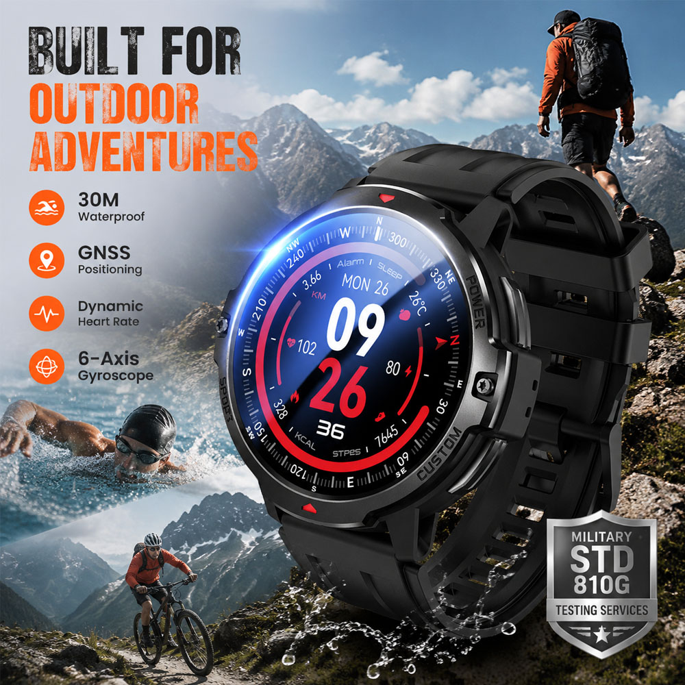 Smartwatch Timex Watches For Women - Jam Tangan Pintar GPS Militer Giroskop