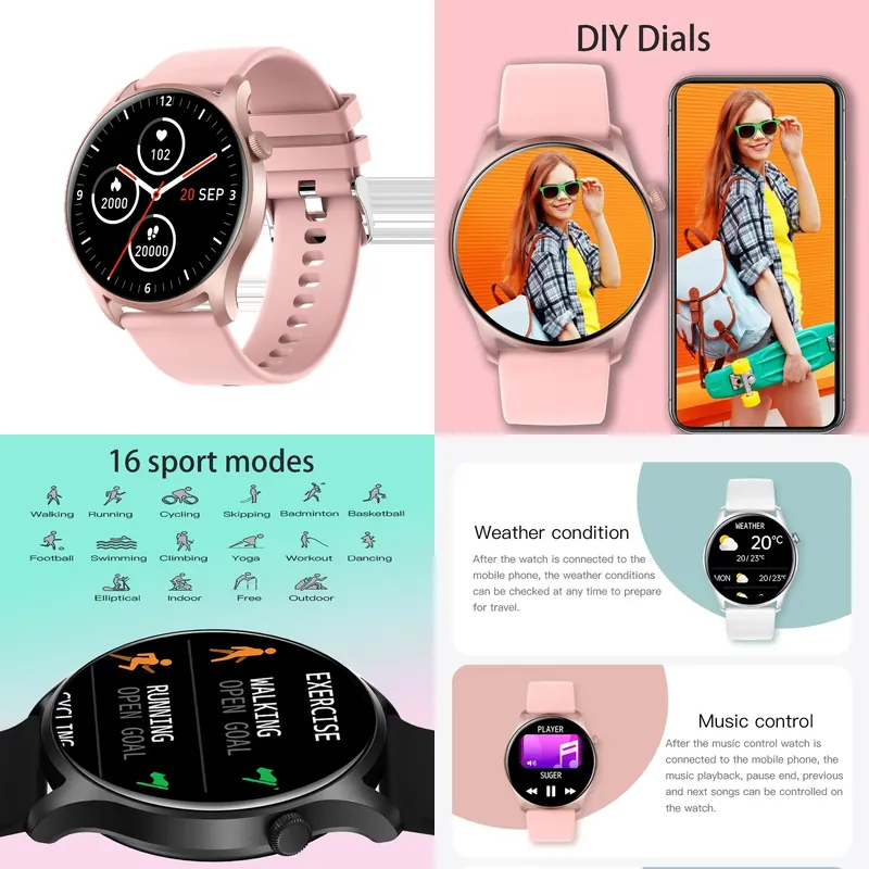 Watch Smartwatch - SENBONO MAX8 Jam Tangan Pintar Pria