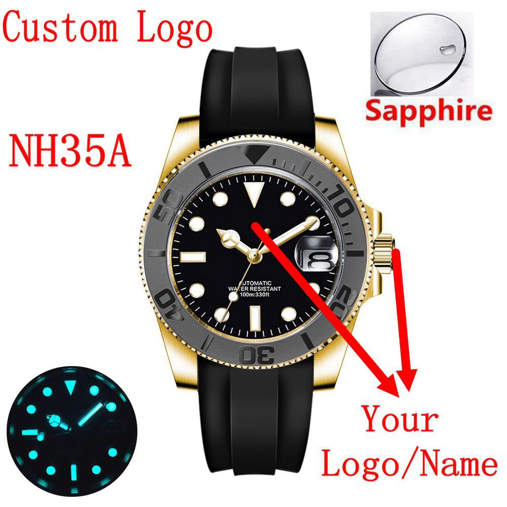Luxury Ceramic Watch - Jam Tangan Mekanik Otomatis Pria Custom