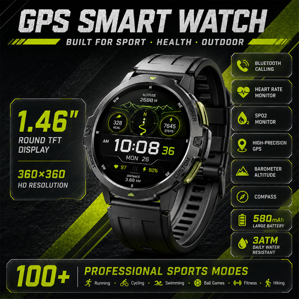 Smartwatch Timex Watches For Women - Jam Tangan Pintar GPS Militer BARU