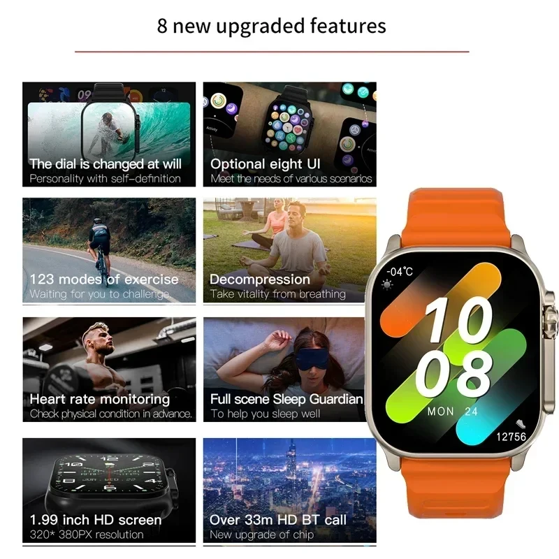 Jam Tangan Baru T10 Ultra Smar - Smartwatch Watches For Women With Gps ulasan dan harga