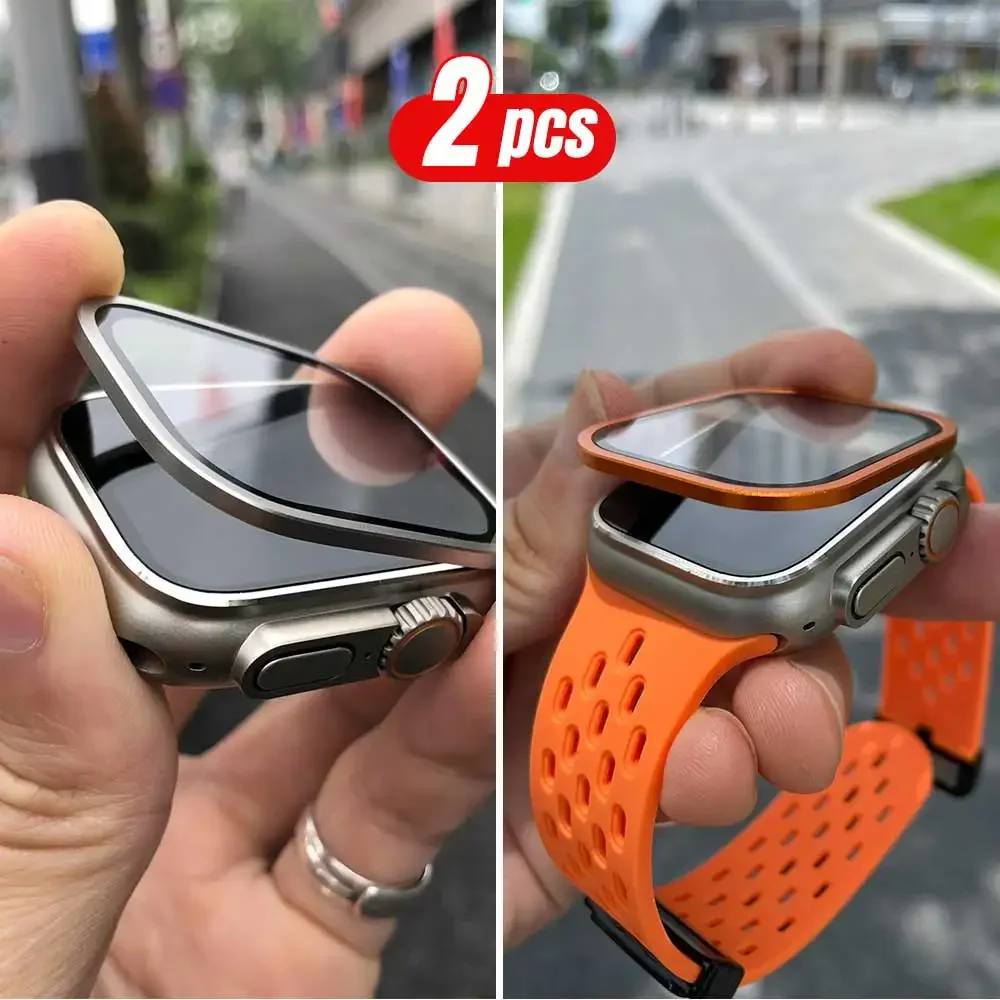 2 Buah Bingkai Logam Titanium  - Smartwatch Watches Gift For Men ulasan dan harga