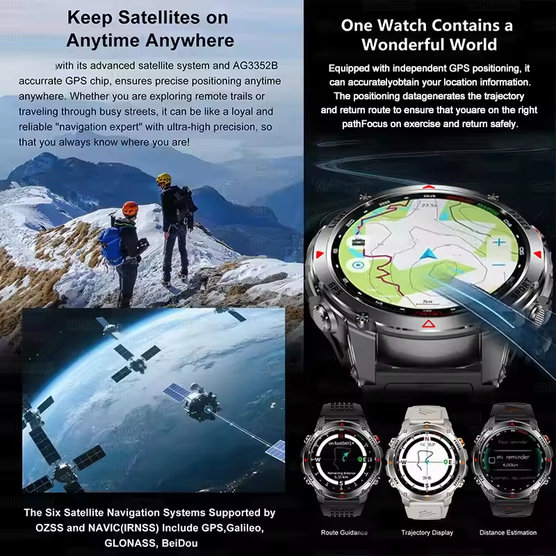 2025New T-Rex 3 Outdoor GPS Sp - Smartwatch Running Watches For Men ulasan dan harga