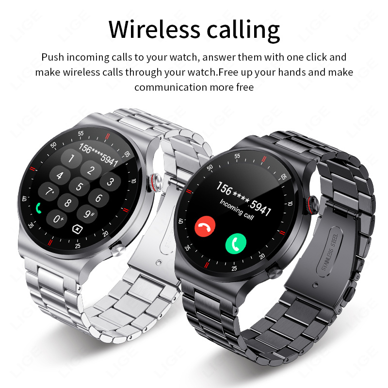 LIGE 2026 NFC Jam Tangan Pinta - Smartwatch Watches Gift For Men ulasan dan harga