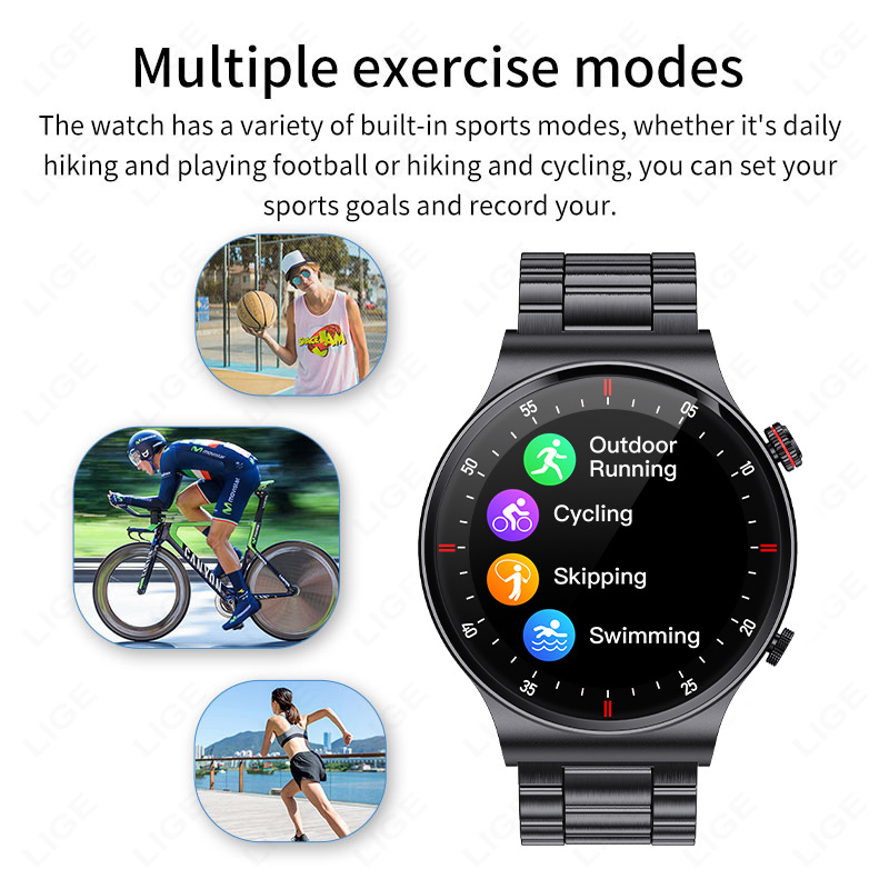 LIGE 2026 NFC Jam Tangan Pinta - Smartwatch Watches Gift For Men ulasan dan harga