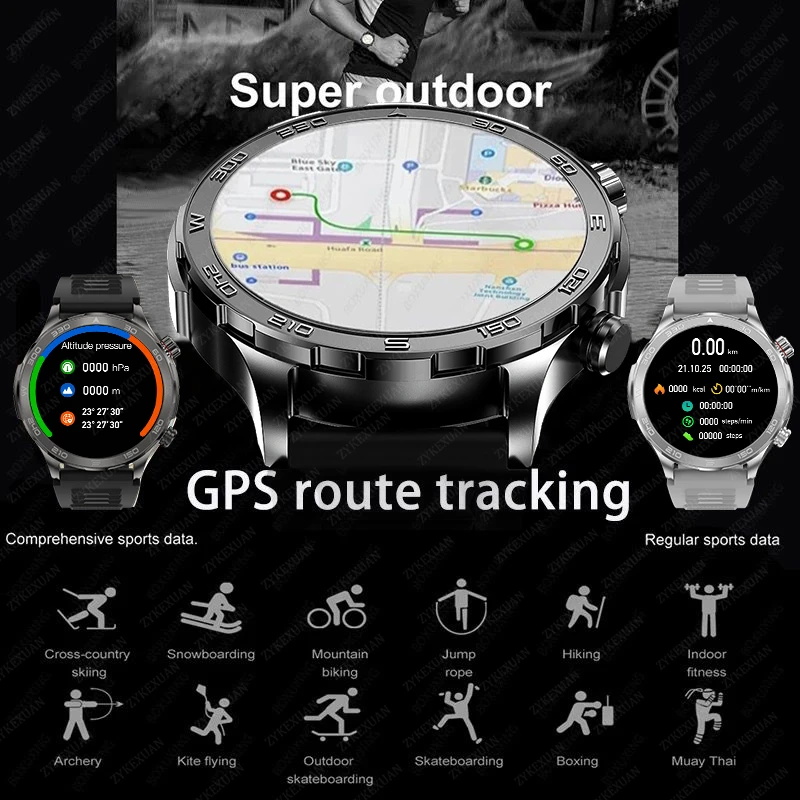 Jam Tangan Pintar GPS Baru Pri - Smartwatch Sports Watches For Men ulasan dan harga