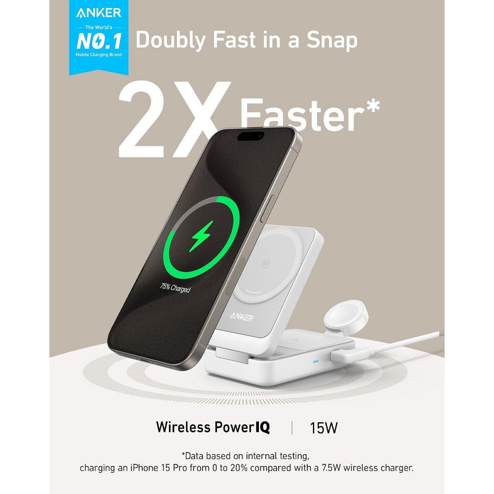 Stasiun Pengisian Daya Lipat 3 - Smartwatch Phone Watches ulasan dan harga