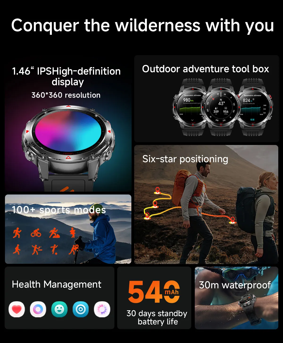 Jam Tangan Pintar Olahraga GPS - Smartwatch Running Watches For Men ulasan dan harga