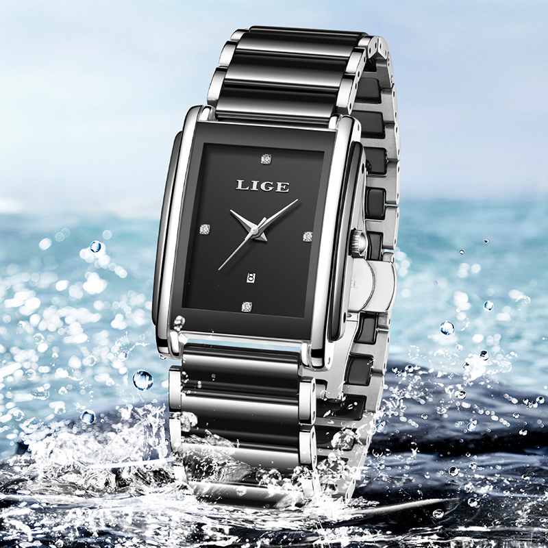 LIGE Jam Tangan Wanita Mewah B - Luxury Ceramic Watch ulasan dan harga