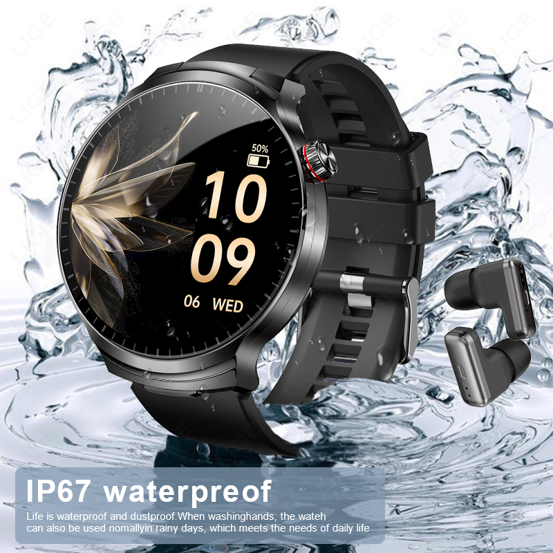 LIGE 2026 TWS 2 in 1 Headset S - Smartwatch Noise Watches ulasan dan harga