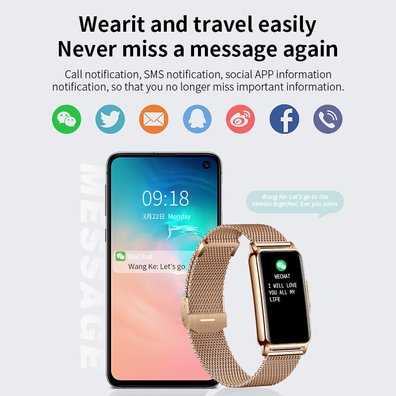 LIGE jam tangan pintar monitor - Smartwatch Watches For Women Brands ulasan dan harga