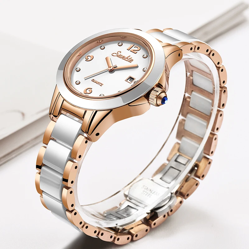 Sunkta Jam Tangan Wanita Kuars - Luxury Ceramic Watch ulasan dan harga