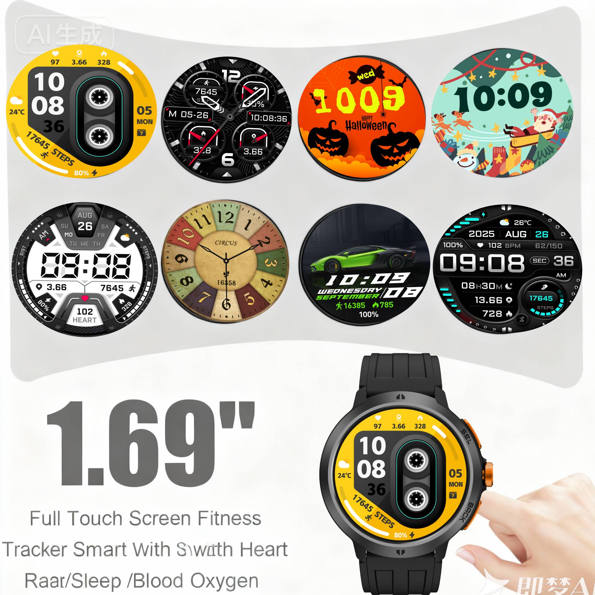 LEADOYS C33 Jam Tangan Pintar  - Smartwatch Running Watches For Men ulasan dan harga