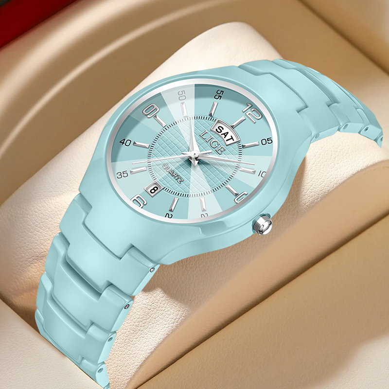 LIGE Jam Tangan Wanita Kuarsa  - Luxury Ceramic Watch ulasan dan harga
