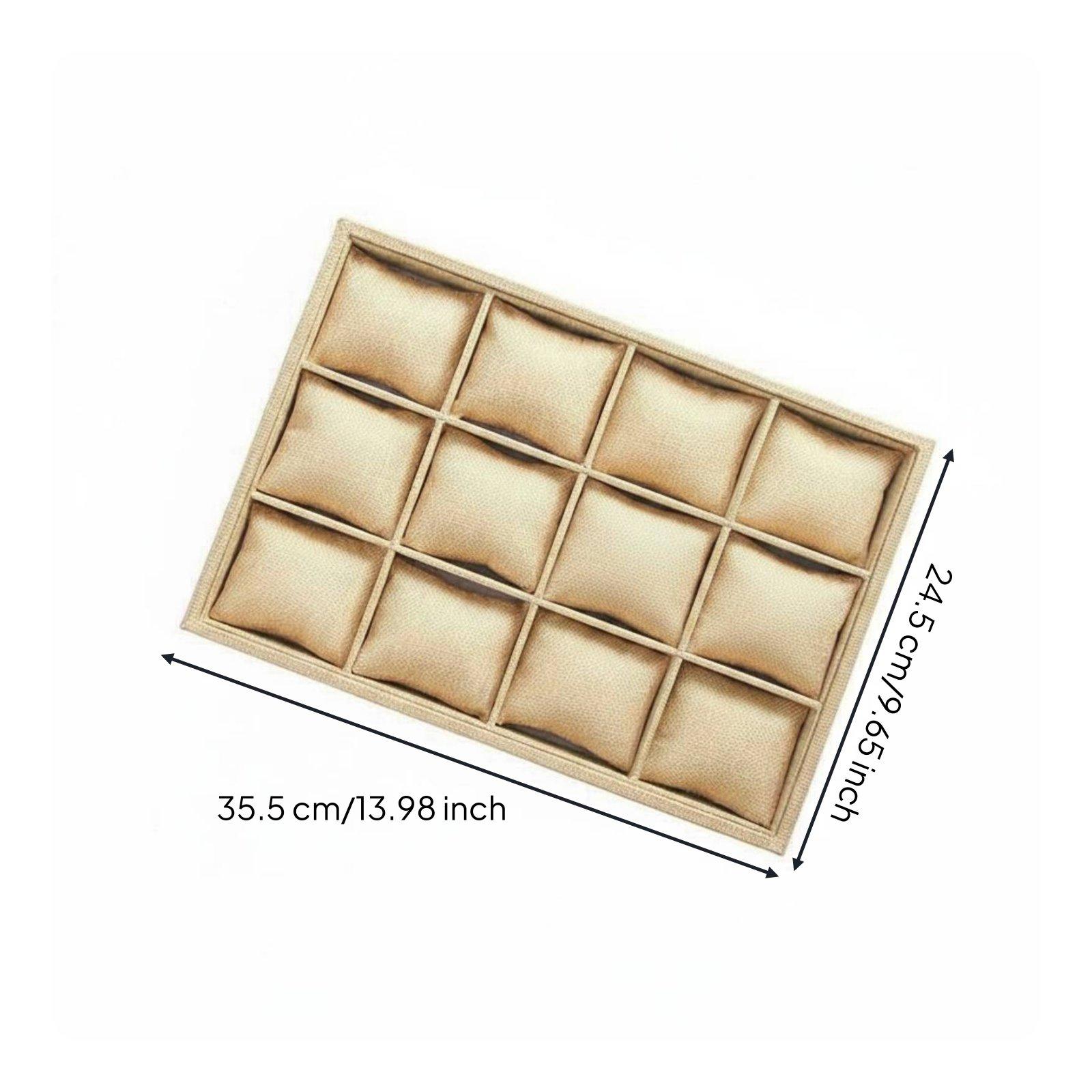 Kotak Perhiasan Kain Linen den - Watch Display Pillow ulasan dan harga