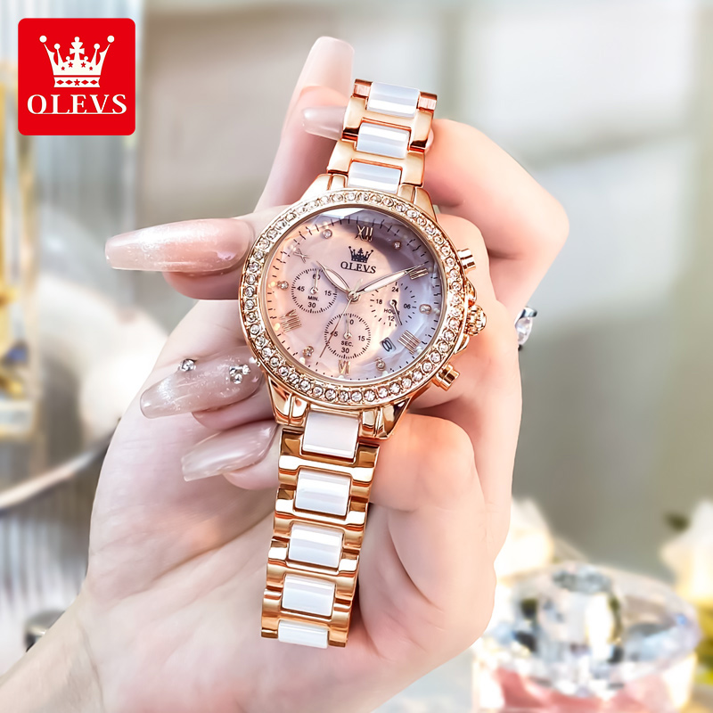 OLEVS 9999 Jam Tangan Wanita J - Luxury Ceramic Watch ulasan dan harga