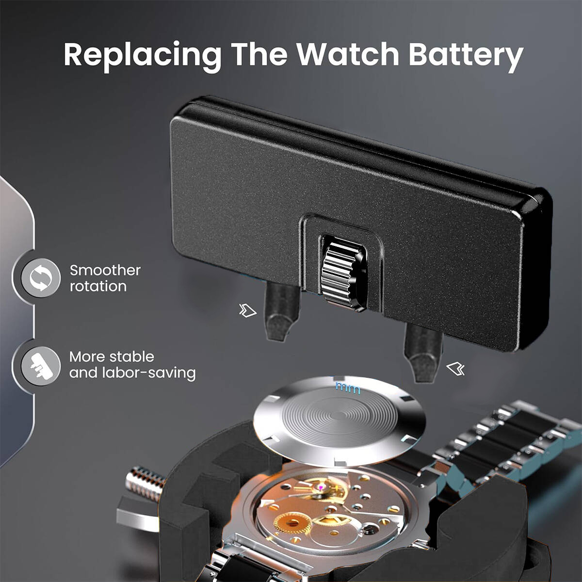 Pembuka Jam Tangan Dua Cabang  - Case Back Opener ulasan dan harga