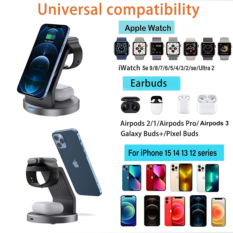 Stasiun Pengisian Daya Nirkabe - Smartwatch Phone Watches ulasan dan harga