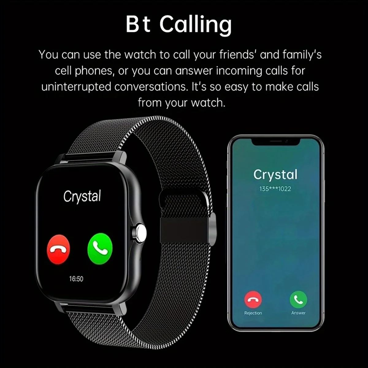 Jam Tangan Pintar untuk Androi - Smartwatch Watches Gift For Men ulasan dan harga