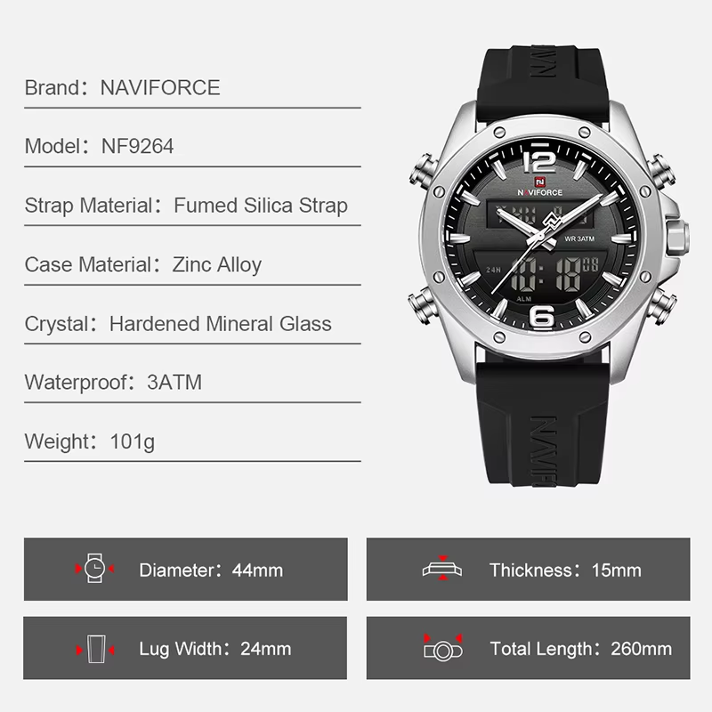 NAVIFORCE Jam Tangan Kuarsa Pr - Watch Display Pillow ulasan dan harga
