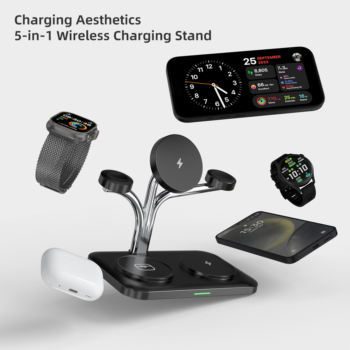 Pengisi Daya Nirkabel Magnetik - Smartwatch Phone Watches ulasan dan harga