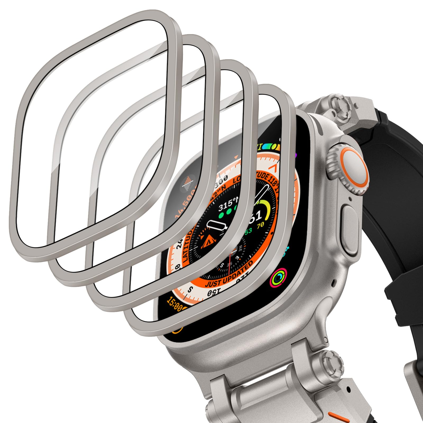 Casing Aloi Aluminium + Kaca T - Smartwatch Watches Gift For Men ulasan dan harga