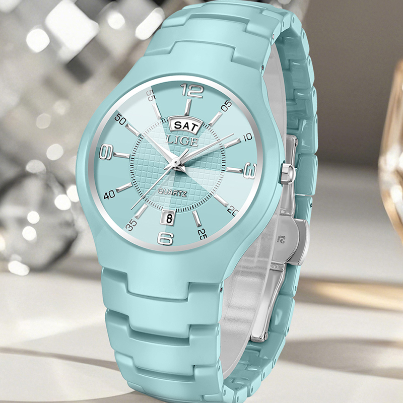 LIGE Jam Tangan Wanita Jam Tan - Luxury Ceramic Watch ulasan dan harga