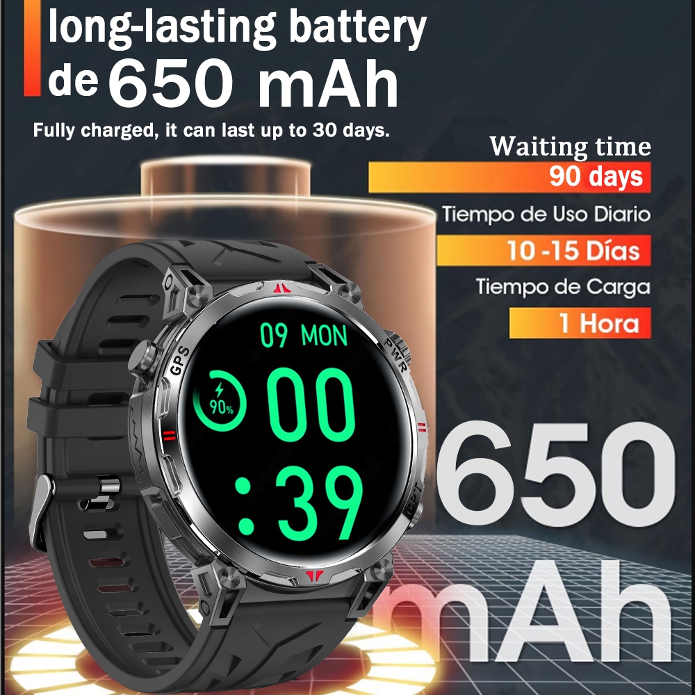 Jam Tangan Pintar Olahraga GPS - Smartwatch Running Watches For Men ulasan dan harga
