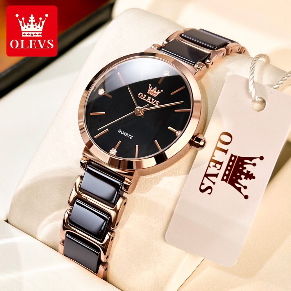 OLEVS jam tangan kuarsa untuk  - Luxury Ceramic Watch ulasan dan harga